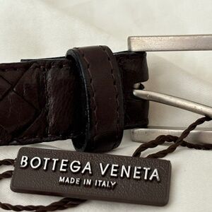 Bottega Veneta Women's Dark Brown Belt Size Small